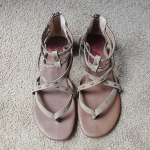 Boho flat sandals